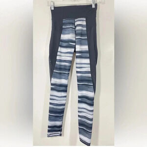 Adidas Climalite Black Leggings High Rise Stretch Black Pants Mesh XS